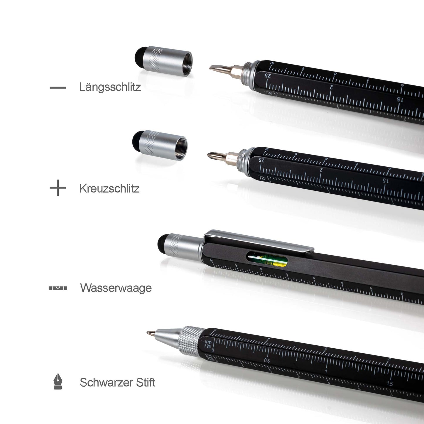 MagPen metal "measure" ballpoint pen