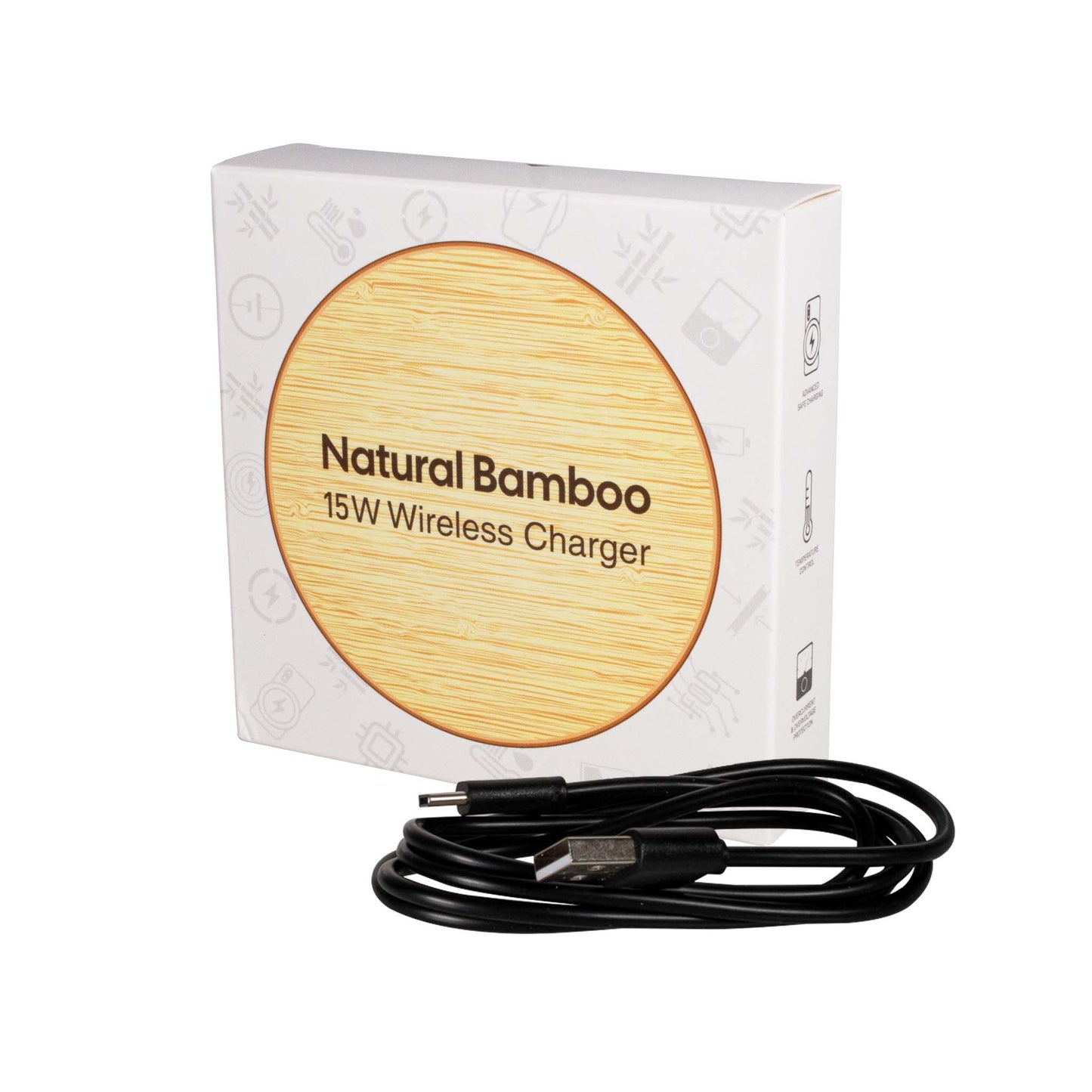 MagWire LED "bamboo square" wireless charger