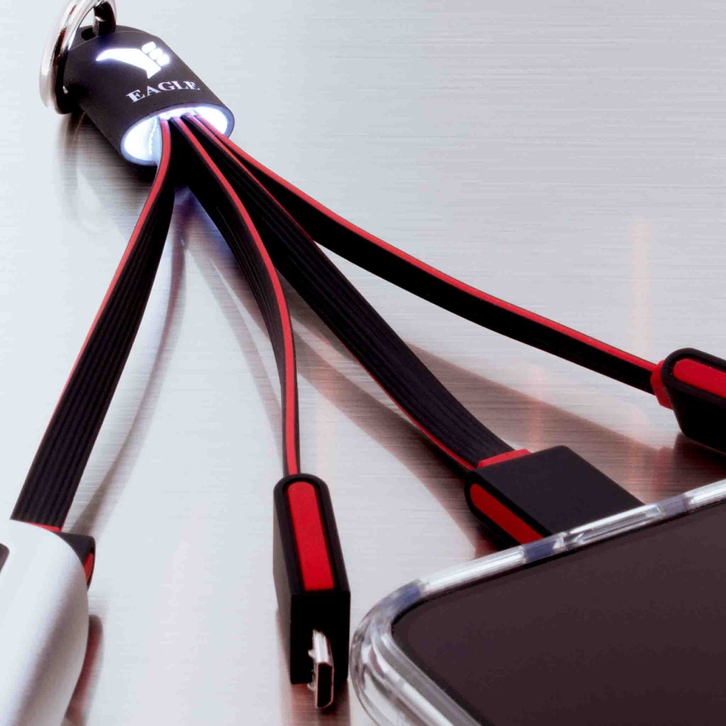 Kabel angesteckt