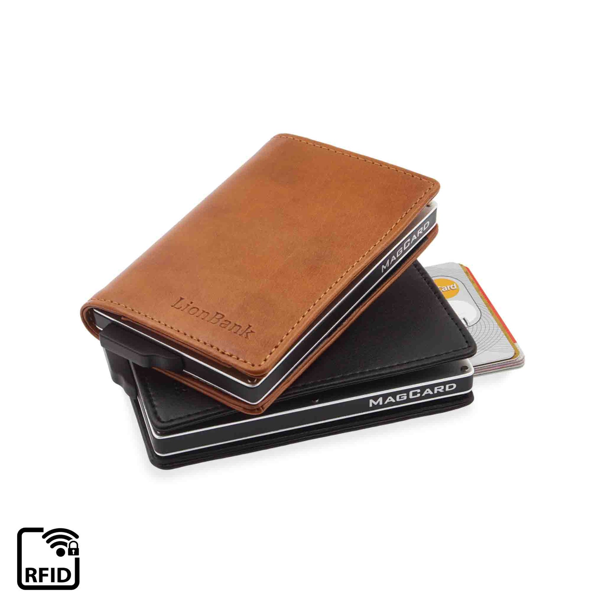 Kartenetui mit Logo in Leder Optik