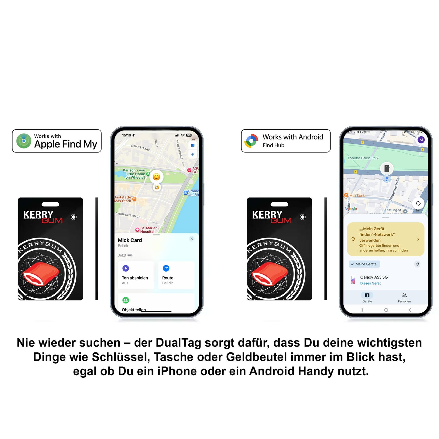 DualTag "card classic" Bluetooth-Tracker