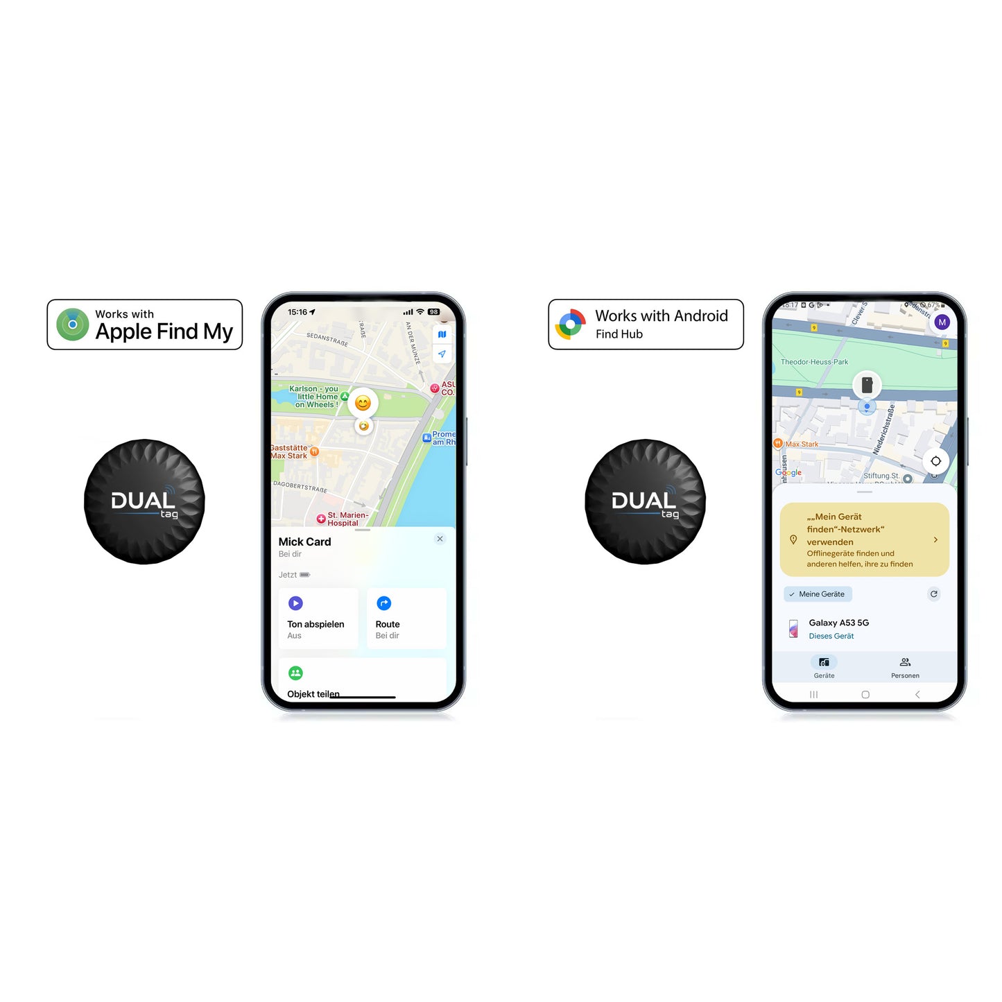 DualTag "classic" Bluetooth-Tracker