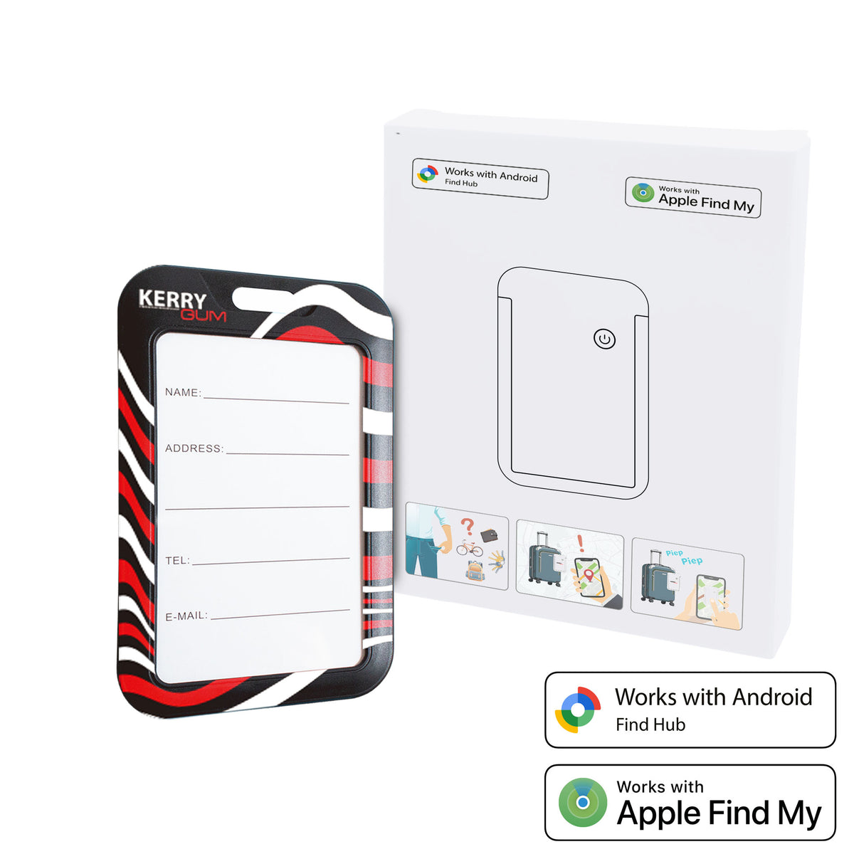 DualTag "luggage" Bluetooth-Tracker