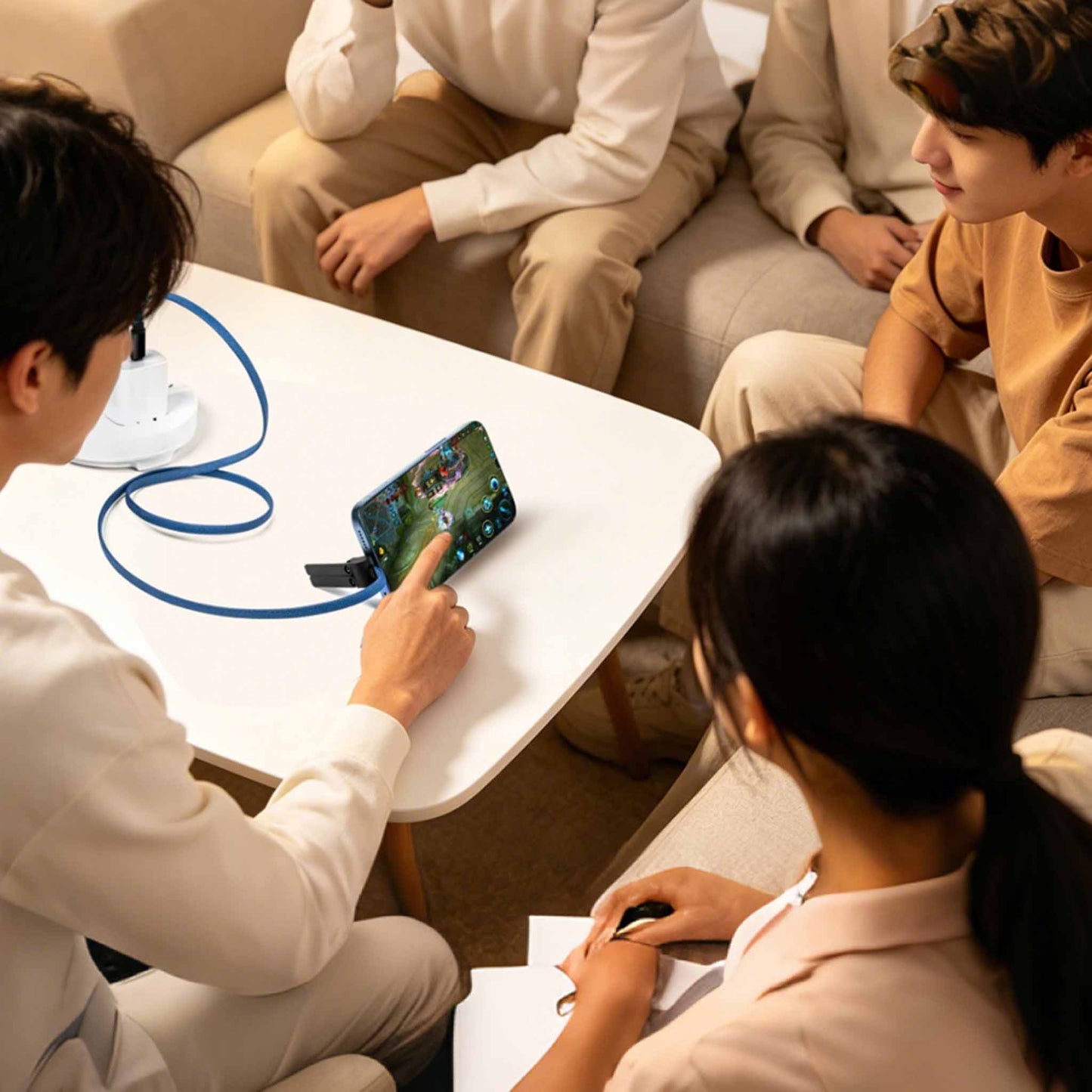 MagCable 2in1 "stand" Ladekabel mit integriertem Handyständer