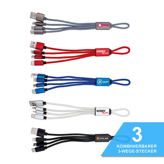 MagCable 3in1 "braided" USB-Kabel