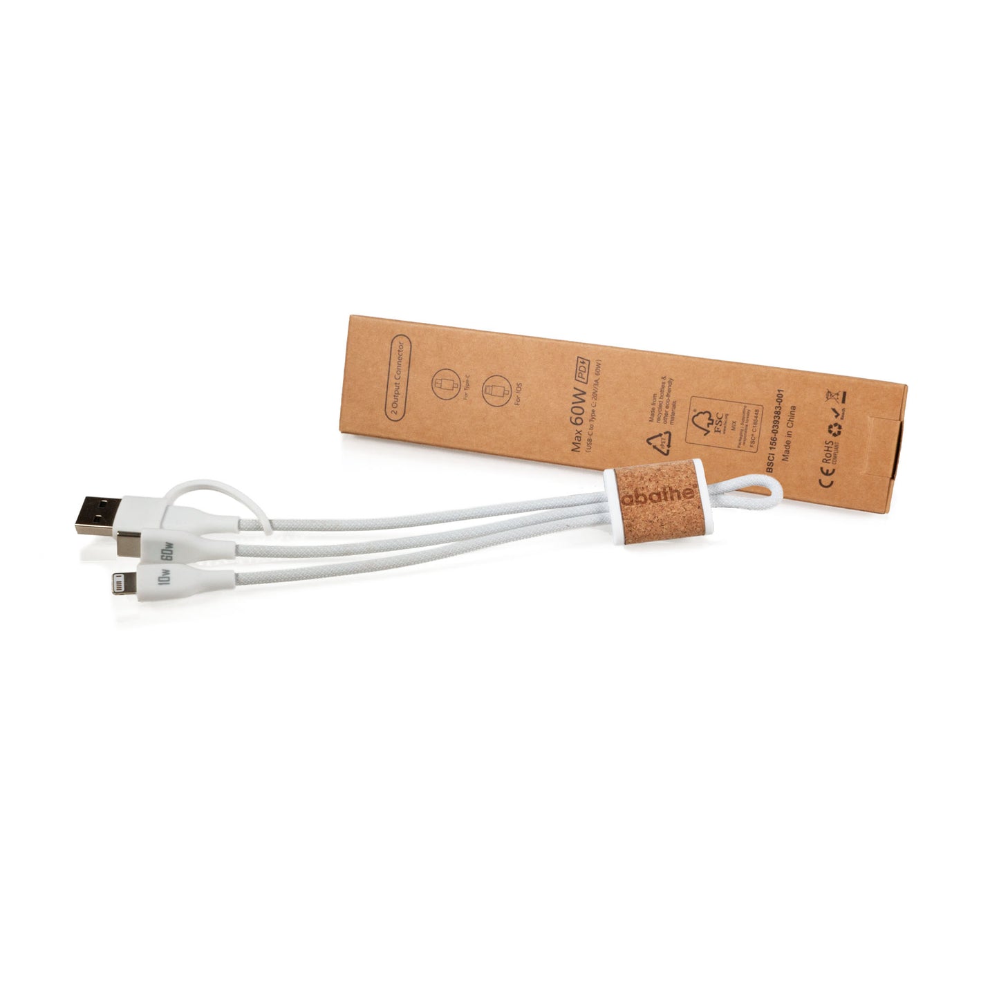 MagCable 4in1 cork short Schnellladekabel