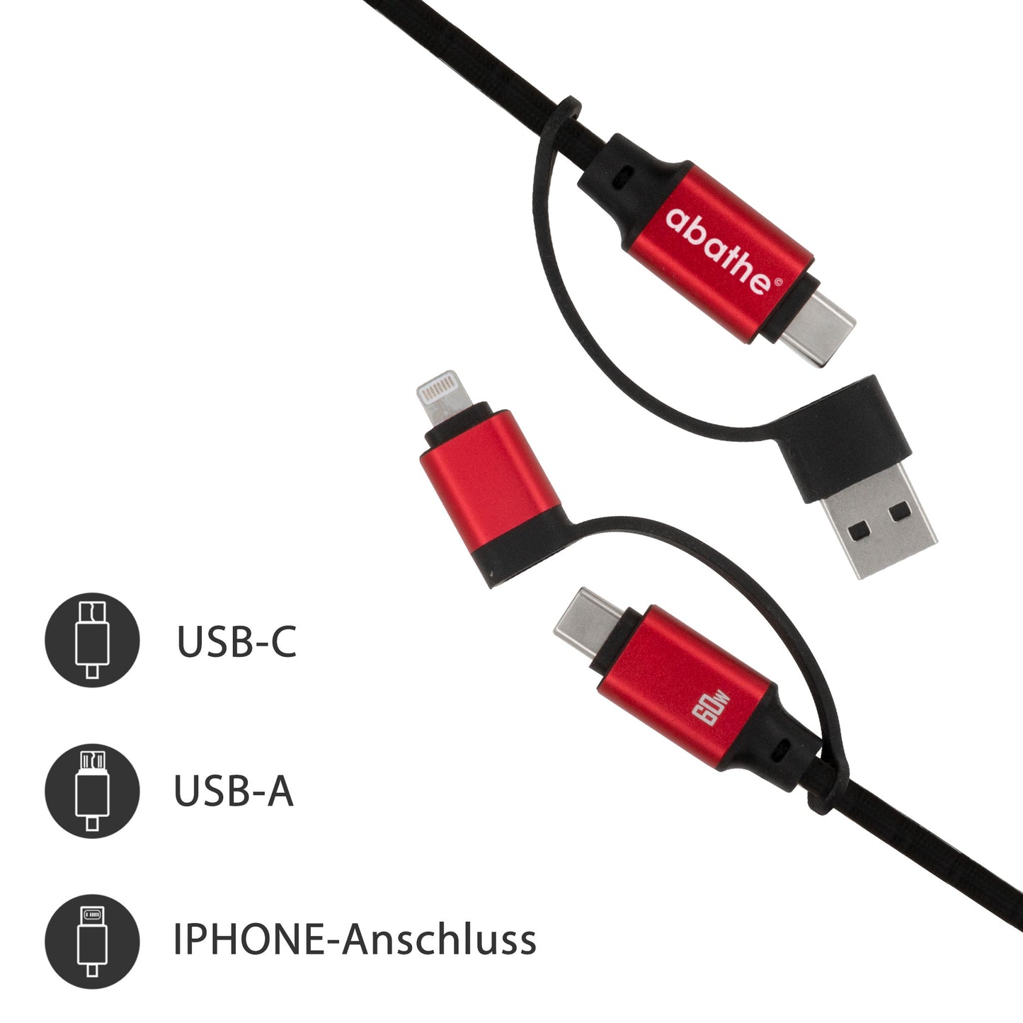 MagCable 4in1 "magnet" long USB-Kabel