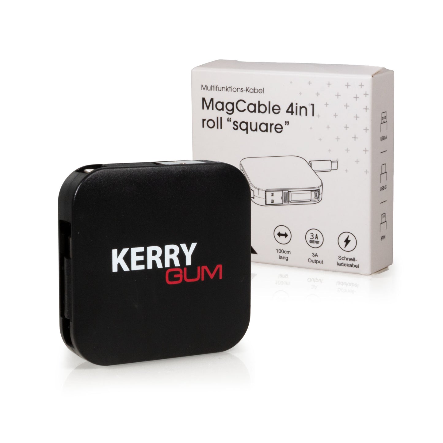 MagCable 4in1 roll "square" Multiladekabel