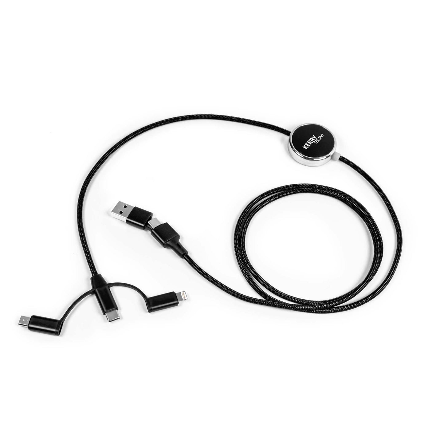 MagCable 5in1 LED long "easy" 60W USB-Schnellladekabel