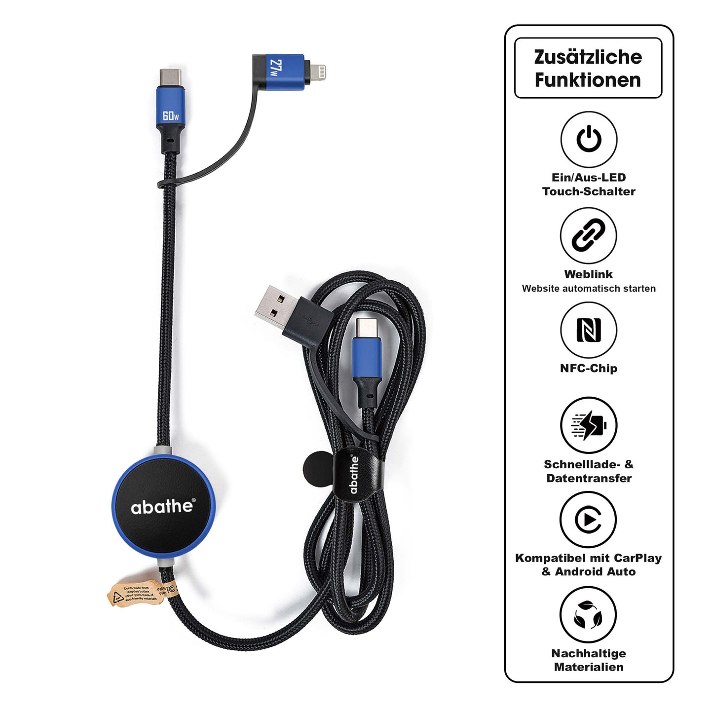 MagCable 5in1 LED long "NFC"