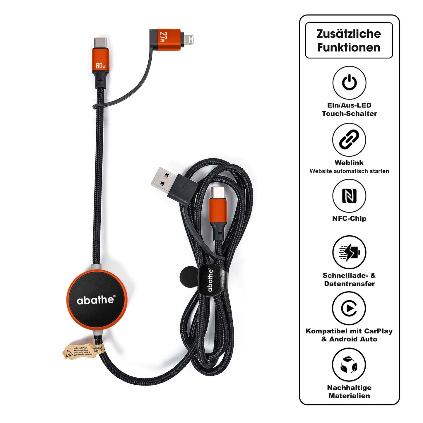 MagCable 5in1 LED long "NFC"