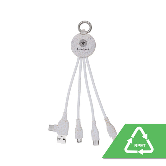 MagCable 5in1 wheat "short" ECO USB-Kabel
