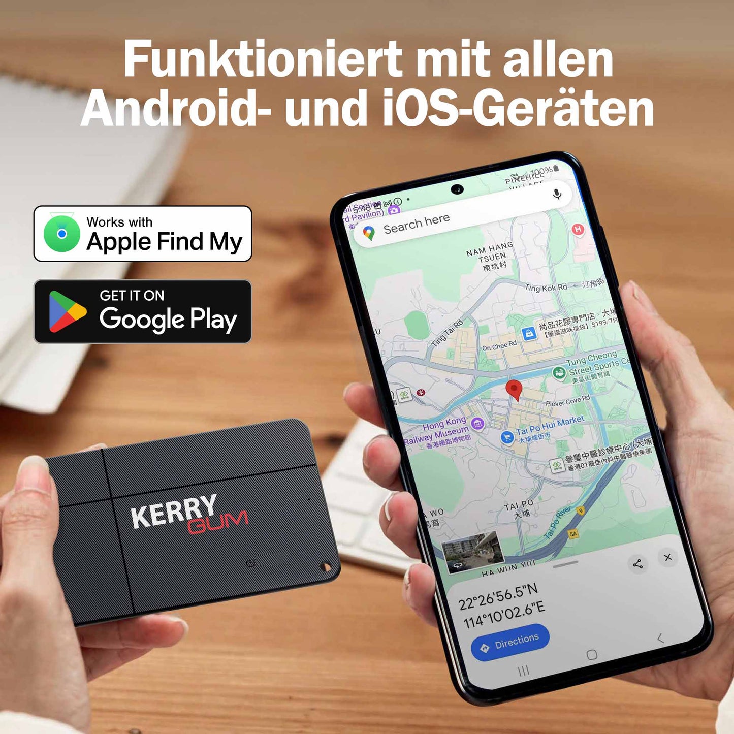DualTag "card mili" Bluetooth-Tracker