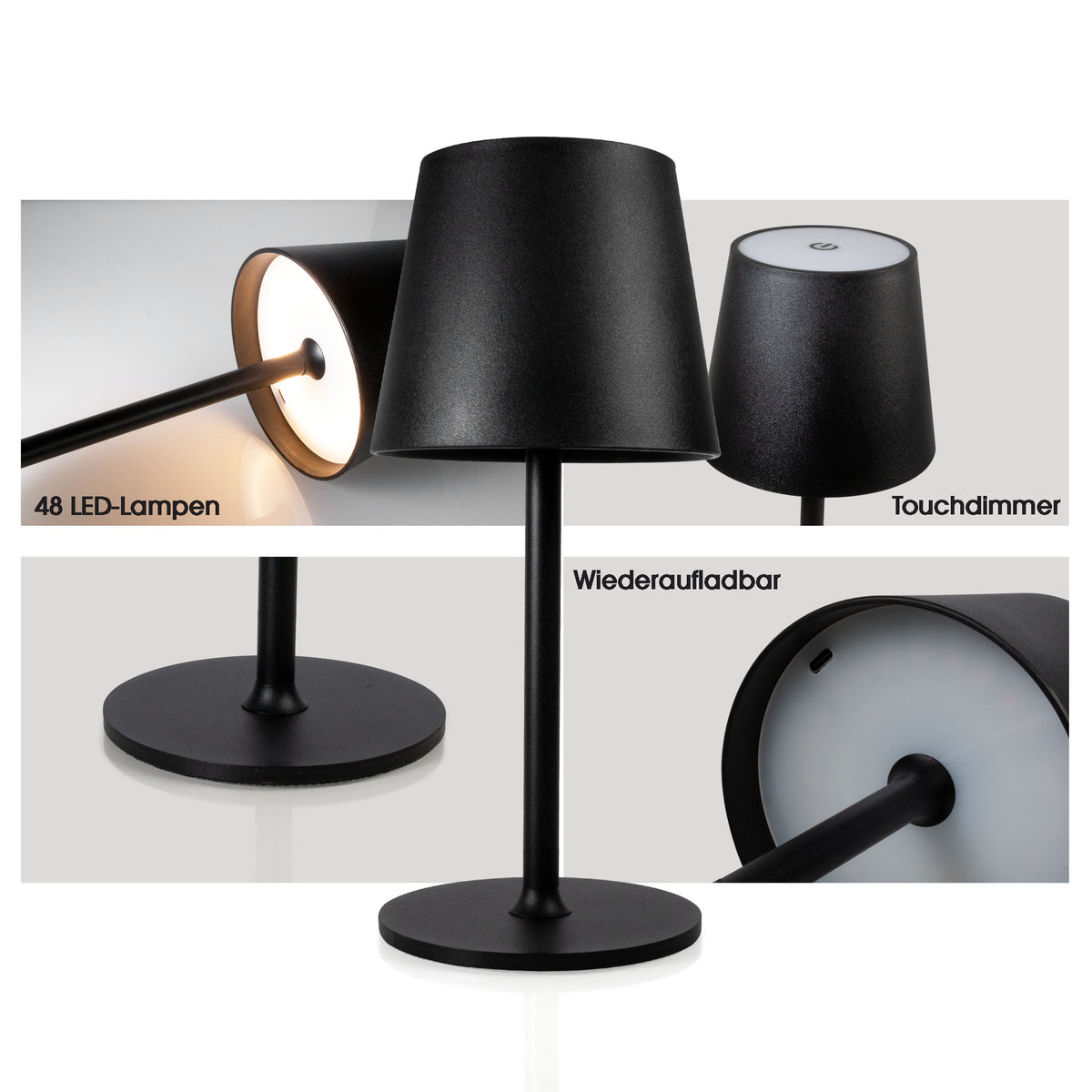 MagLED compact – LED-Akku Tischleuchte mit Logo