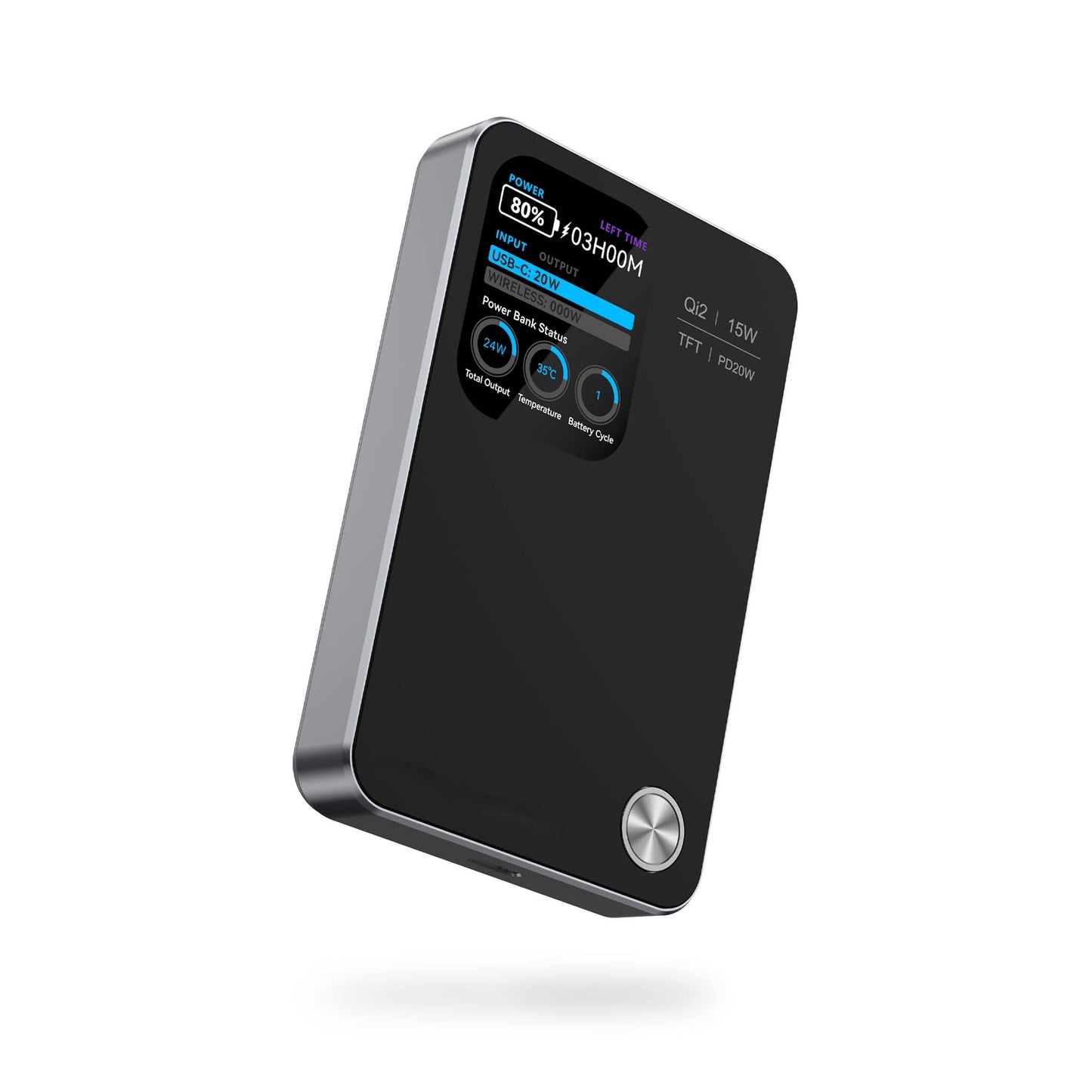 MagPower Qi2 LED 10.000mAh Powerbank