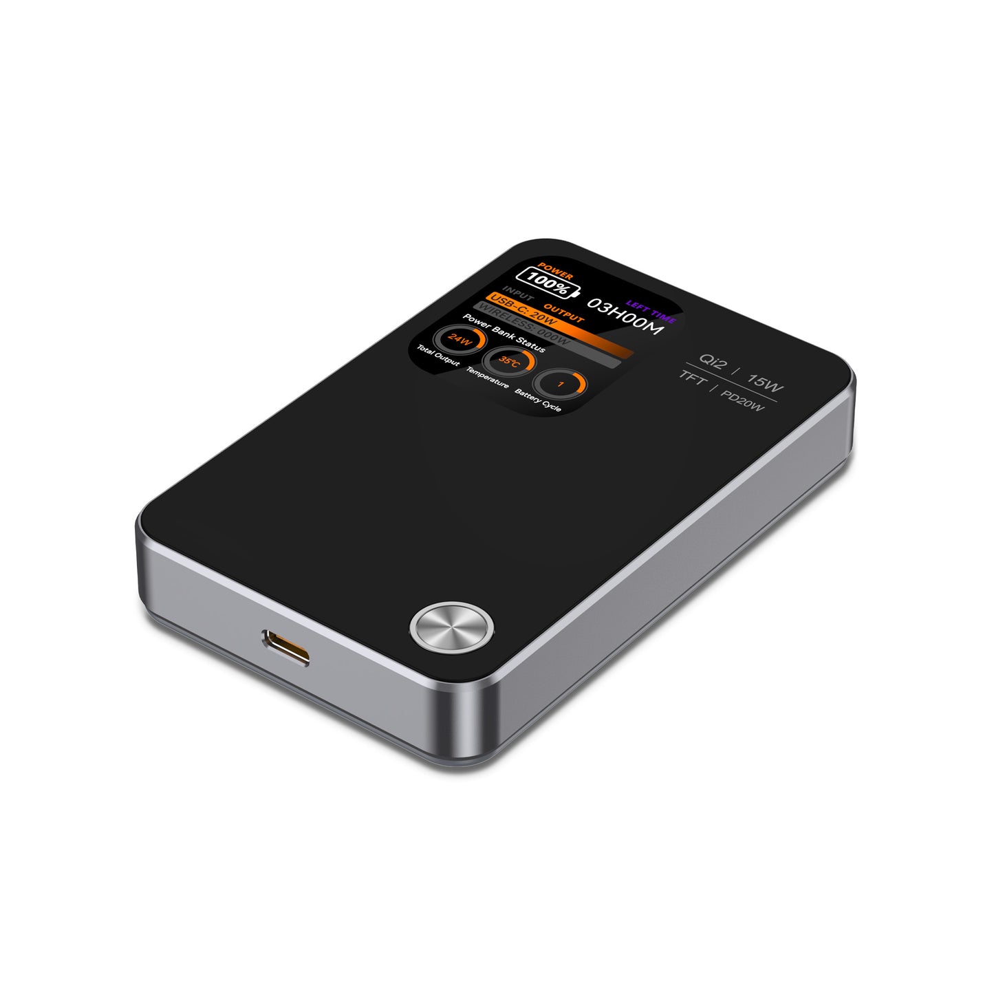 MagPower Qi2 LED 10.000mAh Powerbank