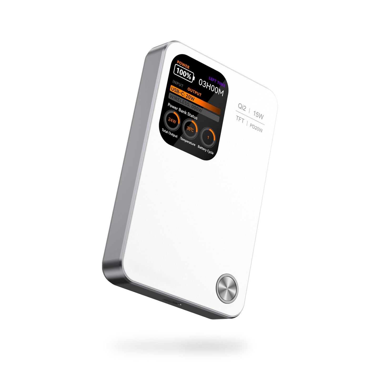 MagPower Qi2 LED 10.000mAh Powerbank