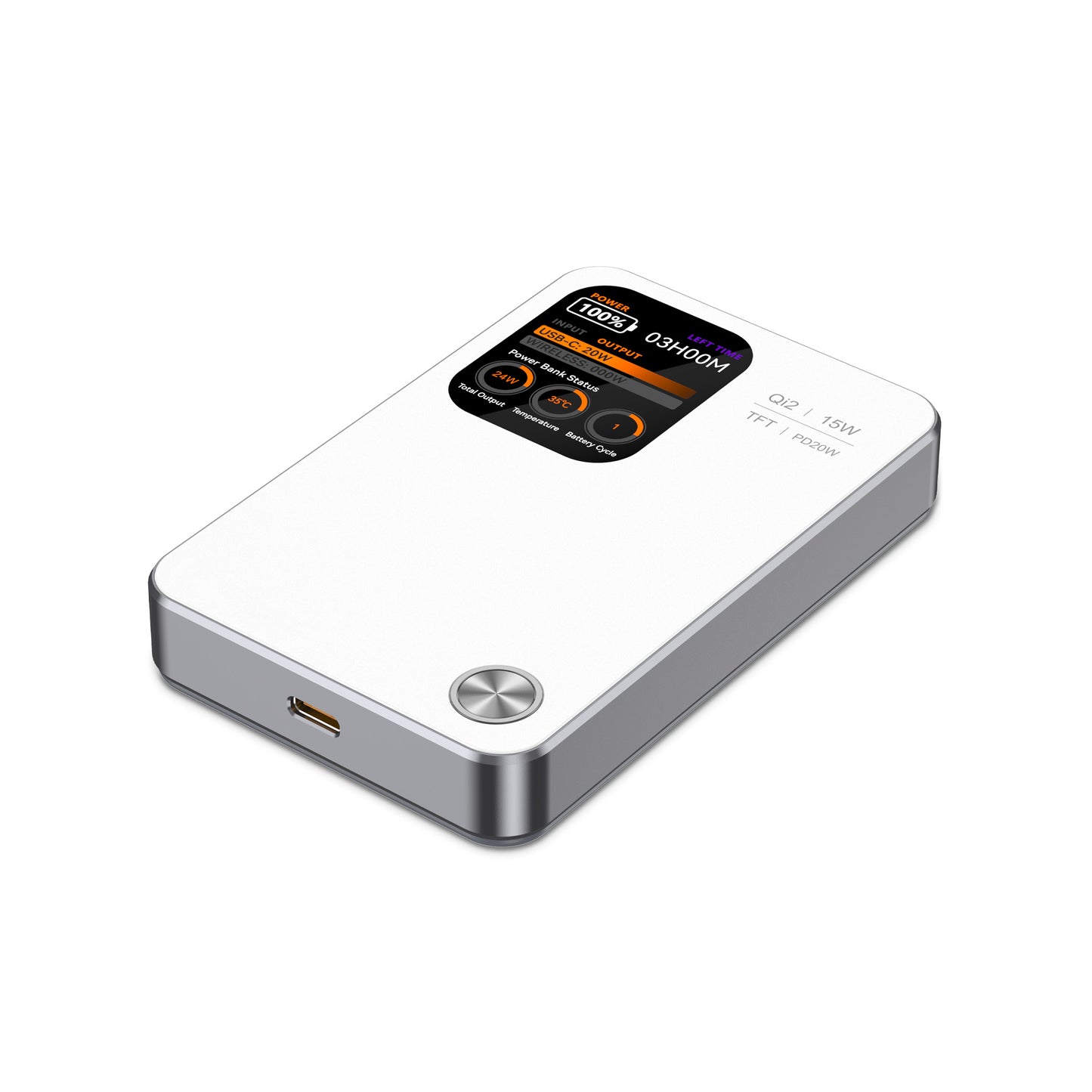 MagPower Qi2 LED 10.000mAh Powerbank