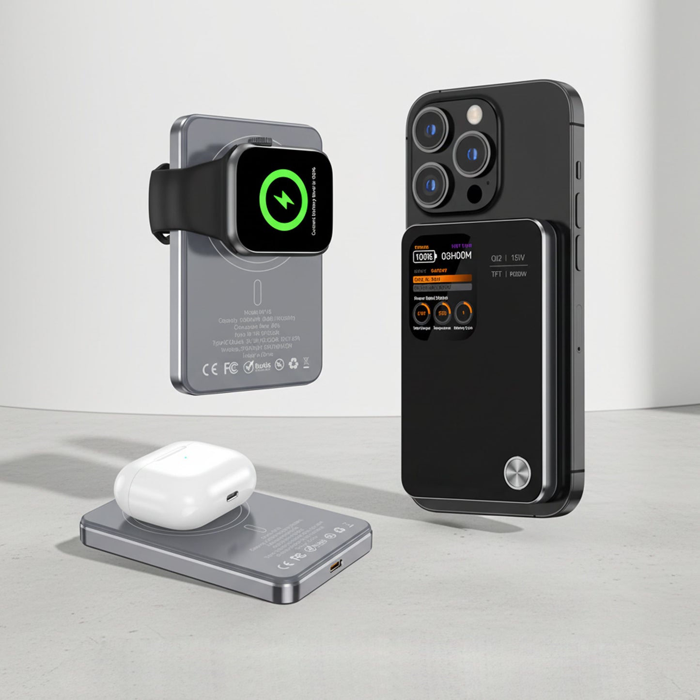 MagPower Qi2 LED 5.000mAh Powerbank