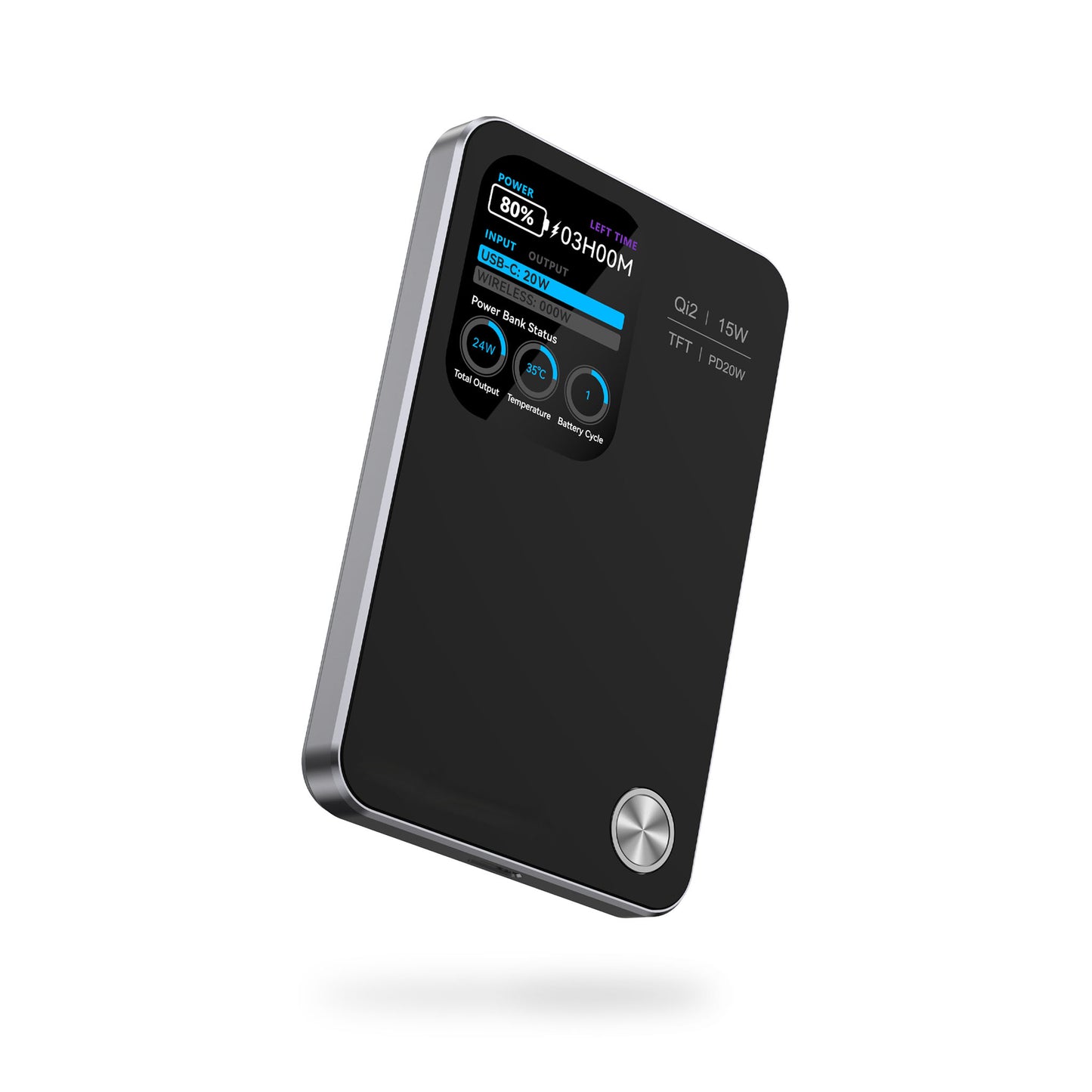 MagPower Qi2 LED 5.000mAh Powerbank