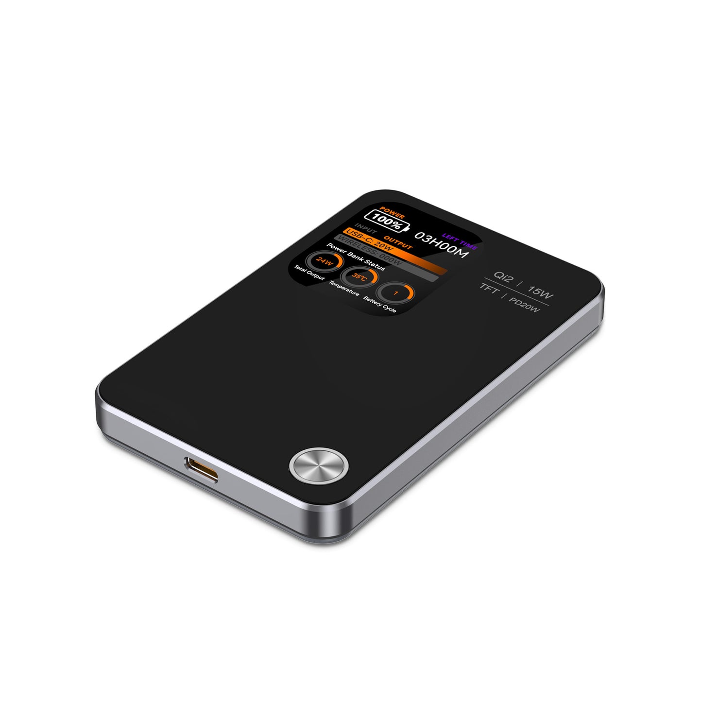 MagPower Qi2 LED 5.000mAh Powerbank