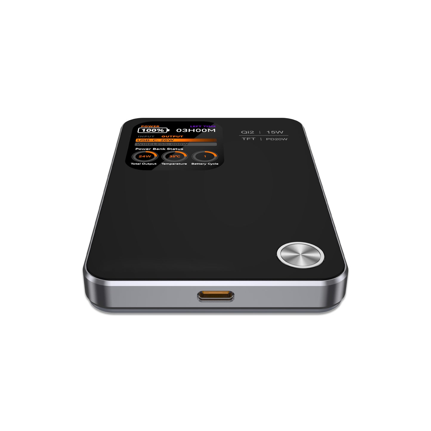 MagPower Qi2 LED 5.000mAh Powerbank