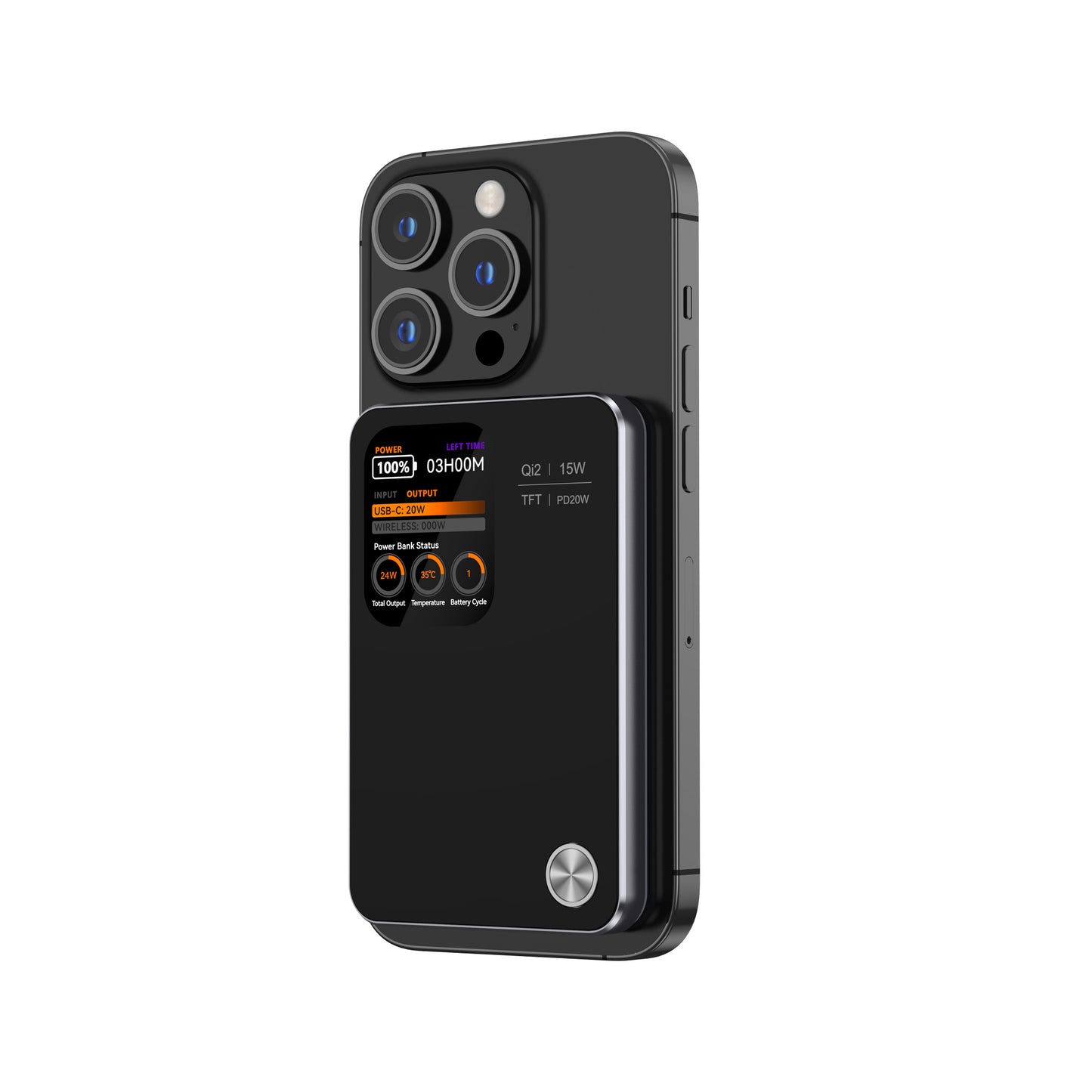 MagPower Qi2 LED 5.000mAh Powerbank