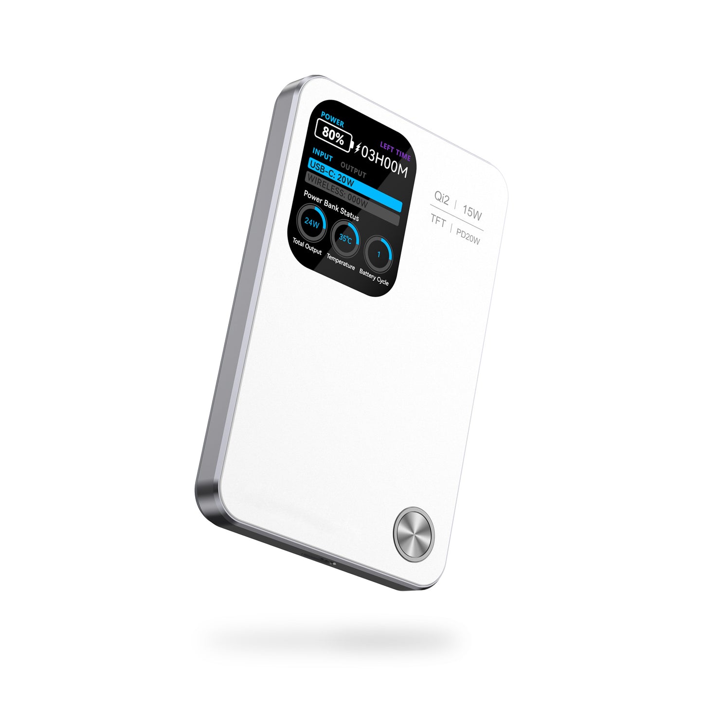 MagPower Qi2 LED 5.000mAh Powerbank