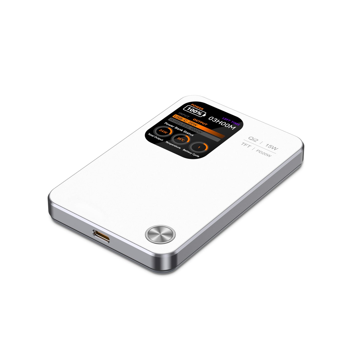 MagPower Qi2 LED 5.000mAh Powerbank