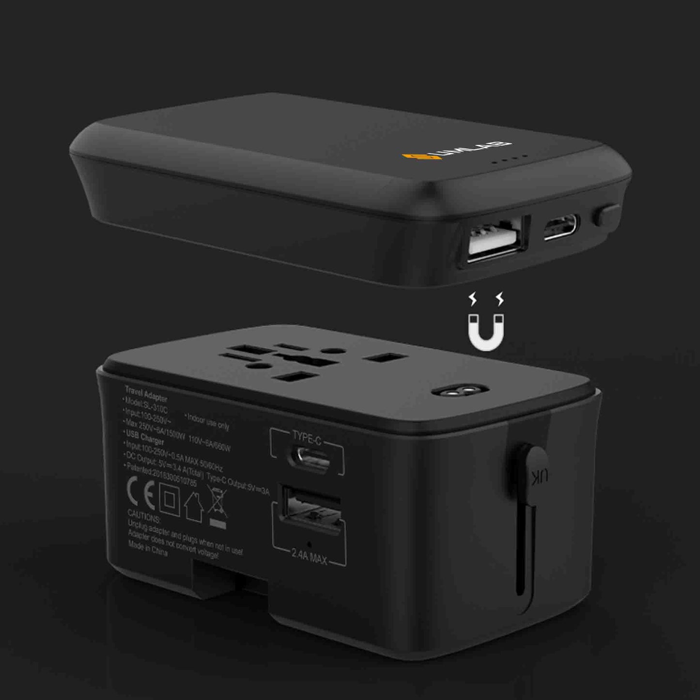 MagTravel "powerbank" travel adapter