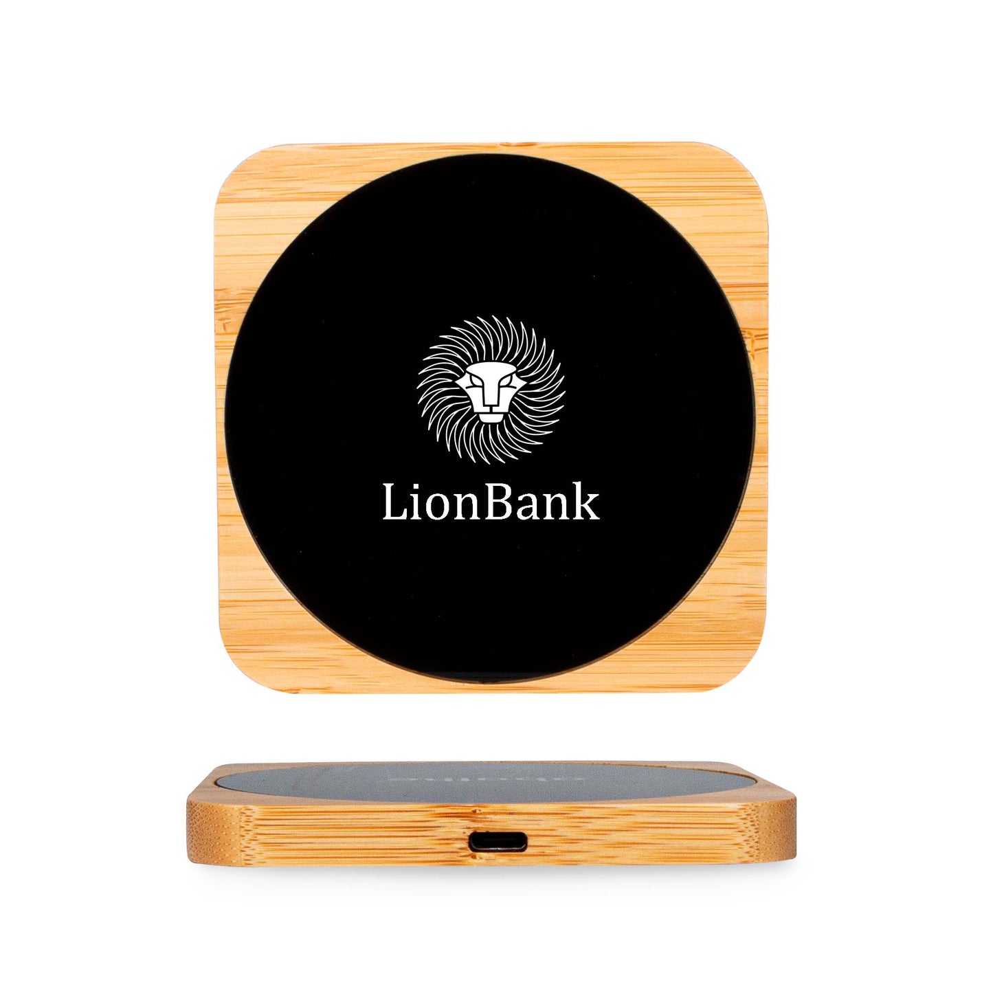 MagWire LED "bamboo square" Wireless Charger