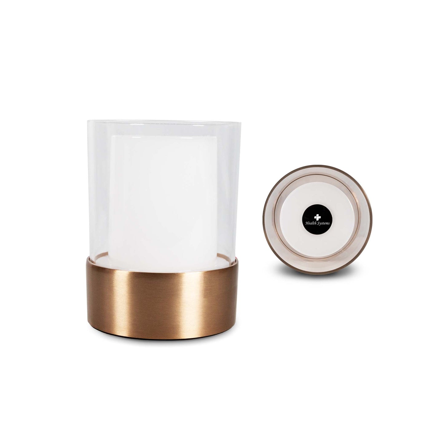 Lampe von oben gold